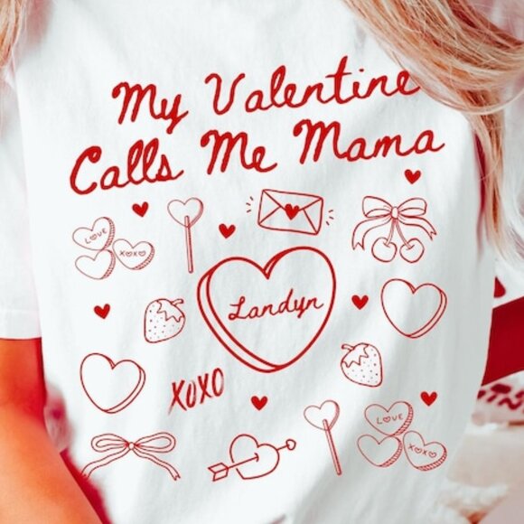 Valentines Mom Shirt Gift for Mom Valentines Day Mama Tee - Picture 2 of 4